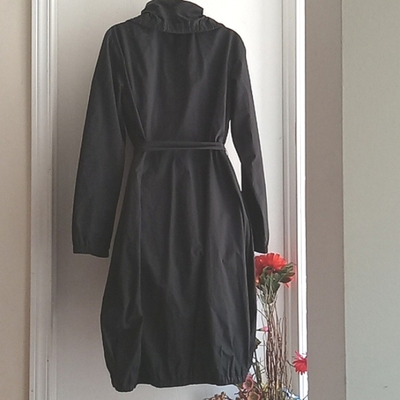 Eileen Fisher | Black Bubble Trench Coat ⭐️ Host Pick⭐️x 2 - Picture 8 of 14